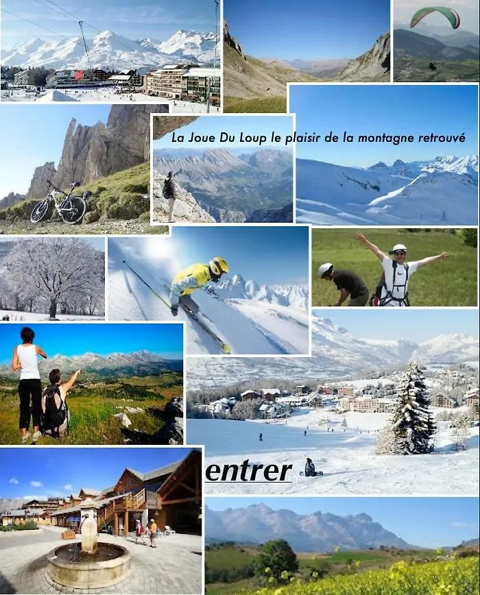 Appartement montagnard LA JOUE DU LOUP 30M² PIED PISTES 5pers 3+++